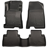 Husky WeatherBeater FRONT + BACK SEAT Floor Liners 2008-2012 Honda Accord 4 Door Sedan