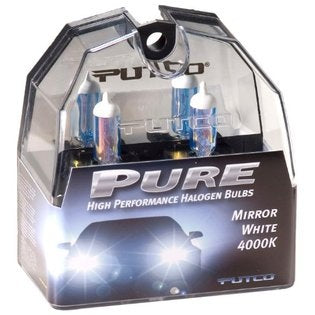 H1 Mirror White  Halogen Headlight Bulbs by Putco 4000K (Pair)