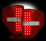 2009-2014 Ford F150 Styleside Red  Recon LED Tail Lights