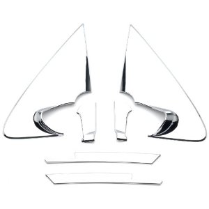 2010-2013 Kia Forte Chrome Mirror Bracket Molding Covers by Putco