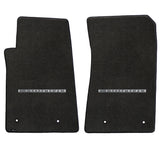 2010-2015 Chevy Camaro "Camaro Logo" Velourtex FRONT Seat Floor Mats (Ebony) by Lloyd Mats
