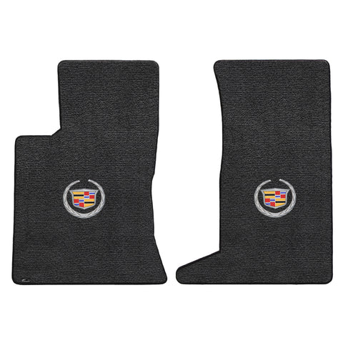 2006-2009 Cadillac SRX (AWD V8 Models) "Cadillac Logo" Ultimats FRONT Seat Floor Mats (Ebony) by Lloyd Mats