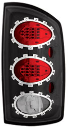 2002-2006 Dodge Ram (no Mega Cab) IPCW Black LED Tail Lights