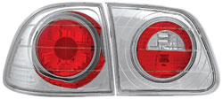 IPCW Tail Lights Clear 1999-2000 Honda Civic 4 Door