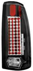 1999-2000 Cadillac Escalade + 1992-1999 Chevy Blazer + Suburban Tahoe Yukon IPCW Black LED Tail Lights