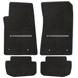 2010-2015 Chevy Camaro "Camaro Logo" Velourtex FRONT and Rear Floor Mats (Ebony) by Lloyd Mats
