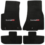 2011-2015 Dodge Challenger "SRT8 Logo" Velourtex Front and Back Seat Floor Mats (Ebony) by Lloyd Mats