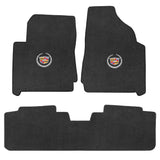 2010-2011 Cadillac SRX "Cadillac Logo" Velourtex Front and Back Seat Floor Mats (Ebony) by Lloyd Mats
