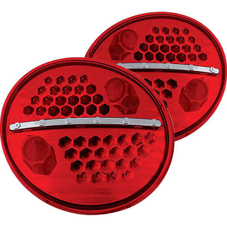 1998-2006 VW Beetle Red LED Tail Lights (Pair) by IPCW 