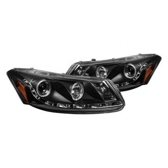 2008-2012 Honda Accord Sedan IPCW Black Projector Headlights