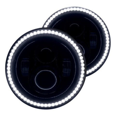 2007-2017 Jeep Wrangler JK Black LED High Power Oracle Color Changing Halo (Complete Assemblies)