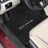 2016-2017 Honda Civic Sedan (Does not fit Si or Hybrid) "Honda Logo" Ultimat FRONT Seat Floor Mats (Ebony) by Lloyd Mats