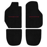 1974-1983 Porsche 911 Targa "Porsche Logo" Ultimat Front and Back Seat Floor Mats (Black) by Lloyd Mats