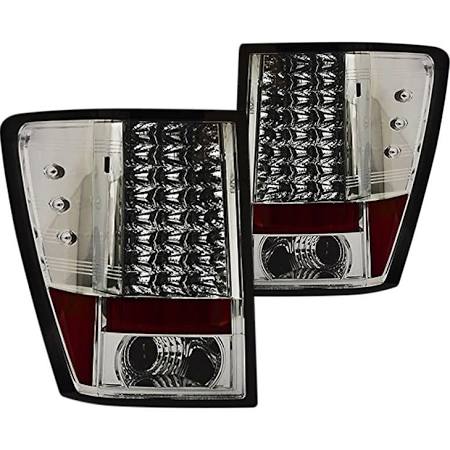 2007-2010 Jeep Grand Cherokee Smoke LED Tail Lights (Pair)  by IPCW