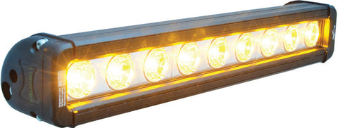 12" Xmitter Low Profile Black 9 3W Amber LED'S 10 Deg Narrow by Vision X