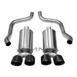 2009-2013 Chevrolet Corvette C6 6.2 V8 Corsa Sport Axle-Back Exhaust BLACK