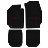 1969-1973 Porsche 911 / 912 Coupe "Porsche Logo" Ultimat Front and Back Seat Floor Mats (Black) by Lloyd Mats