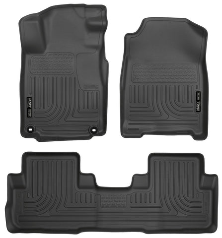Husky WeatherBeater FRONT + BACK SEAT Floor Liners 2015-2016 Honda CR-V