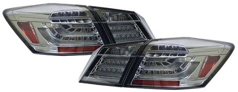 2013-2015 Honda Accord Sedan Smoke IPCW LED Tail Lights