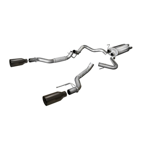 2017-2018 Ford F-150 Raptor 3.5 Turbo Super Cab, Super Crew Corsa Sport Cat-Back Exhaust BLACK