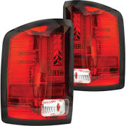 2014-2016 GMC Sierra 1500 Red LED Tail Lights (Pair)  by IPCW