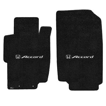 2003-2007 Honda Accord Sedan "Honda Logo" Ultimat FRONT Seat Floor Mats (Ebony) by Lloyd Mats