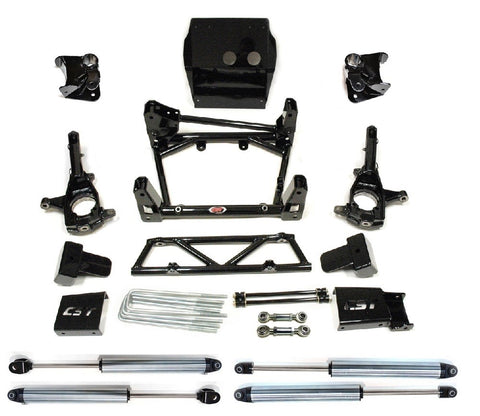 2011-2016 Chevy Silverado GMC Sierra 2500HD 2WD + 4WD Stock Torsion Location High Clearance Lift Kit w/ 2.0 Emulsion Shocks by CST 6-8" Lift