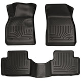 Husky WeatherBeater FRONT + BACK SEAT Floor Liners 2013-2015 Chevy Malibu