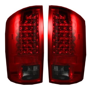 2002-2006 Dodge Ram 1500 AND 2003-2006 Dodge Ram 2500/3500 Red/Smoked Recon LED Tail Lights