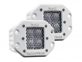 Rigid Industries Marine Series Flush Mount Dually Diffused LED Light (Pair)