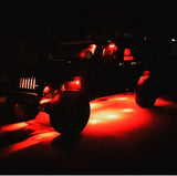 LED Rock Light Kit (Under Body / Wheel Well Mounted) 4Pcs RED by Recon