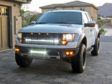 2011-2014 Ford F150 Raptor LED Light Bar Upper Grill Mounting Brackets by Rigid Industries