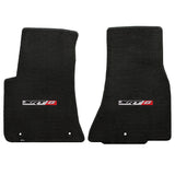 2011-2015 Dodge Challenger "SRT8 Logo" Velourtex FRONT Seat Floor Mats (Ebony) by Lloyd Mats