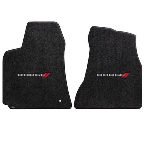 2006-2010 Dodge Charger "Dodge Logo" Ultimat FRONT Seat Floor Mats (Ebony) by Lloyd Mats