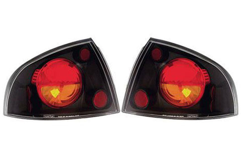 IPCW Tail Lights Black/Red/Clear 2000-2003 Nissan Sentra