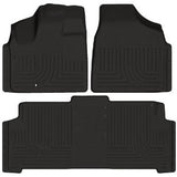 Husky WeatherBeater FRONT + BACK SEAT Floor Liners 2008-2012 Honda Accord 4 Door Sedan