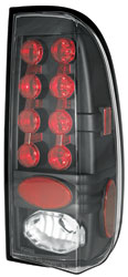 1997-2003 Ford F150 + 1999-2007 Ford F-250 Super Duty IPCW Black LED Tail Lights