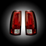 1999-2006 Chevy Silverado GMC Sierra Red Recon LED Tail Lights