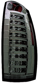 2007-2011 Chevy Avalanche IPCW Fiber Optic / LED Tail Lights Smoke