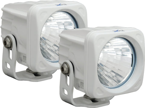Optimus 3" Square White LED Driving Lights 10w 20 Deg Medium Beam (Pair) by Vision X