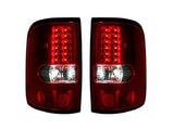 2004-2008 Ford F150 Styleside Red/Smoked Recon LED Tail Lights