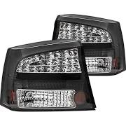 2009-2010 Dodge Charger Black LED Tail Lights (Pair) by IPCW