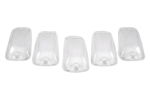 RECON Clear Truck Cab Roof Light Lenses 1994-2002 Chevy Silverado / GMC Sierra