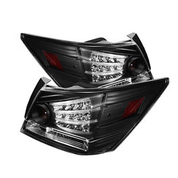 2008-2012 Honda Accord Sedan IPCW Black LED Tail Lights