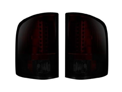 2007-2013 GMC Sierra (No Dually) Red/Smoke Recon LED Tail Lights