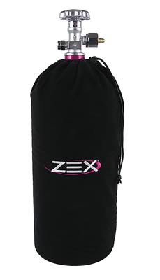 Zex Nitrous Bottle Bag Black Velvet (Fits 10lb Nitrous Bottle)