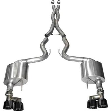 2015-2017 Ford Mustang GT (5.0 V8 Premium Pkg w/ Roush Rear Valance) Corsa Sport Cat-Back Exhaust