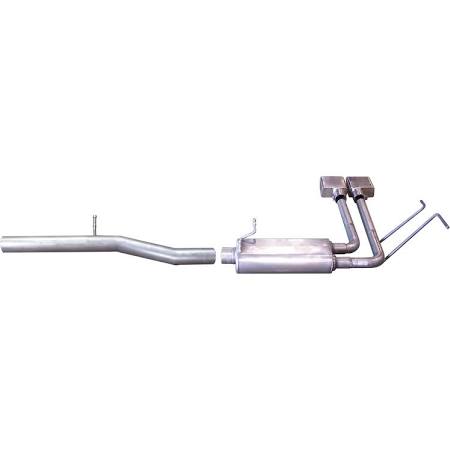 2010-2013 Chevy Silverado GMC Sierra 4.8 + 5.3 V8 1500 5'8" Bed Crew Cab + 6 1/2 Bed Extended Cab Gibson Super Truck Cat-Back Exhaust (Aluminized)