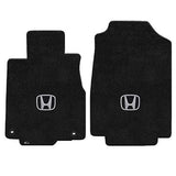 2012-2017 Honda CRV "Honda Logo" Velourtex FRONT Seat Floor Mats (Ebony) by Lloyd Mats