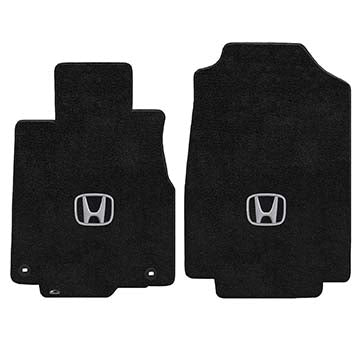 2012-2017 Honda CRV "Honda Logo" Velourtex FRONT Seat Floor Mats (Ebony) by Lloyd Mats